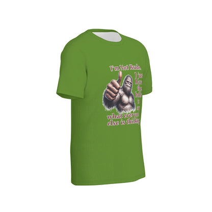 Bigfoot / Sasquatch "I'm not rude", Unisex Short Sleeve O-Neck Cotton T Shirt