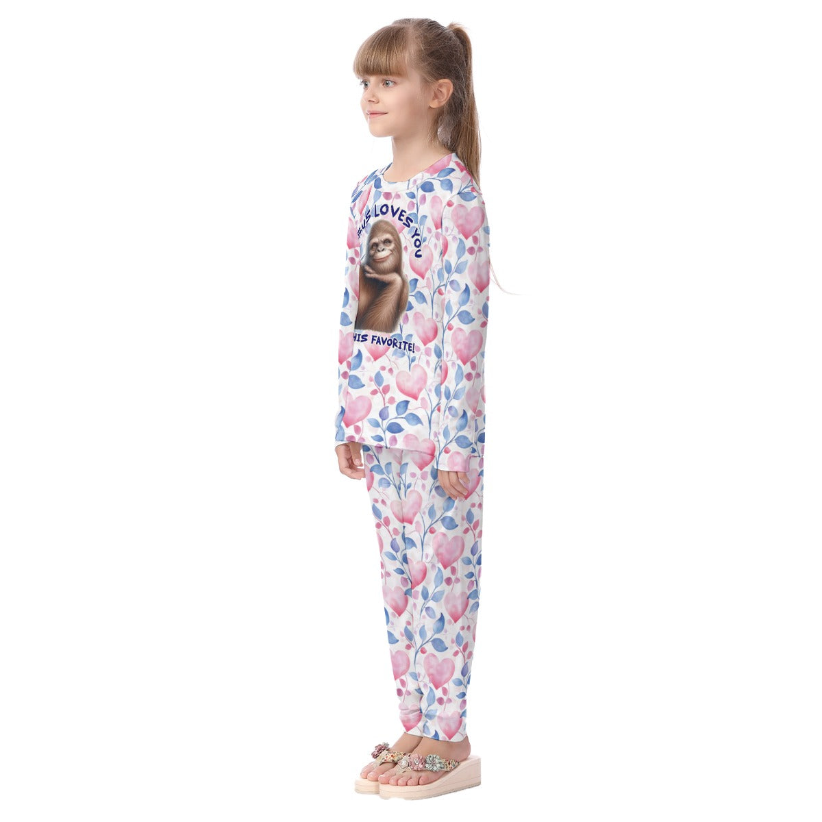 "Jesus loves you but..", Kid's Long Pajamas Set