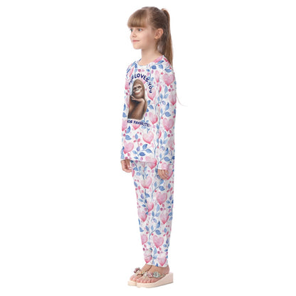 "Jesus loves you but..", Kid's Long Pajamas Set
