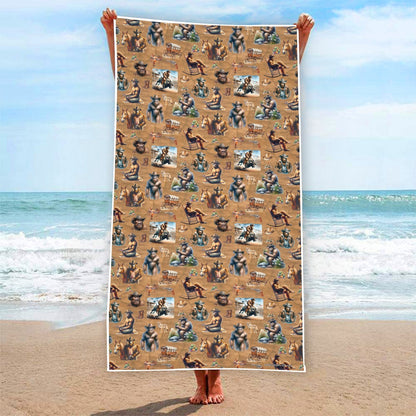 Bigfoot Sasquatch Themed Bath & Beach Towels- 8 Sizes