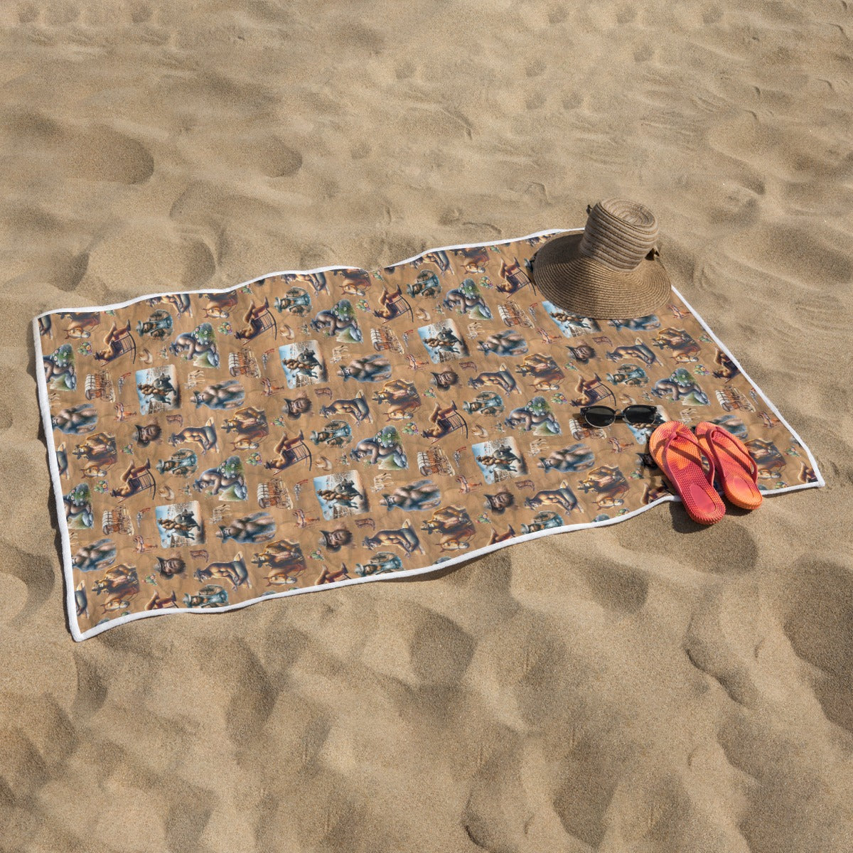 Bigfoot Sasquatch Themed Bath & Beach Towels- 8 Sizes