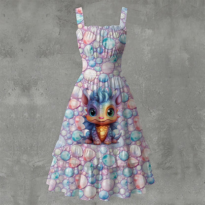 Baby Dragon, Women’s Ruffle Hem Dress