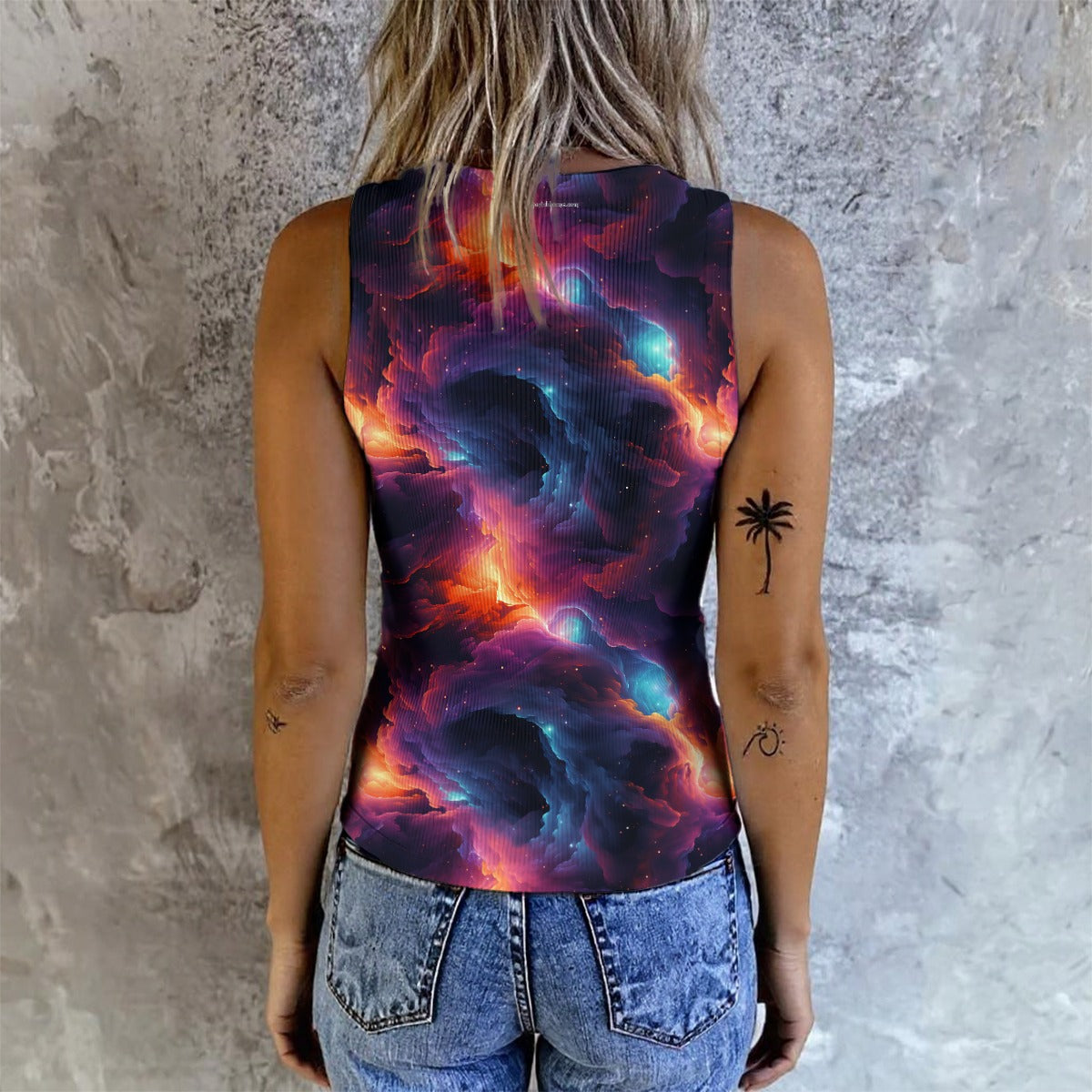 11 Awesome Galaxy Space Designs, Women's Button Vest