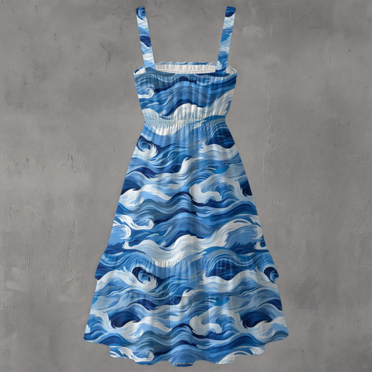 Unicorn on Swirls,  Print Women‘s Ruffle Hem Dress