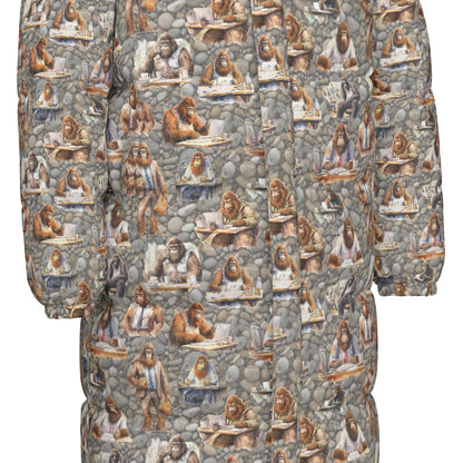 10 Bigfoot / Sasquatch Designs, Long Down Jacket / Coat