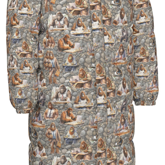 10 Bigfoot / Sasquatch Designs, Long Down Jacket / Coat