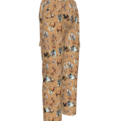 10 Animal Designs, Men’s Cargo Pants w/ Pockets