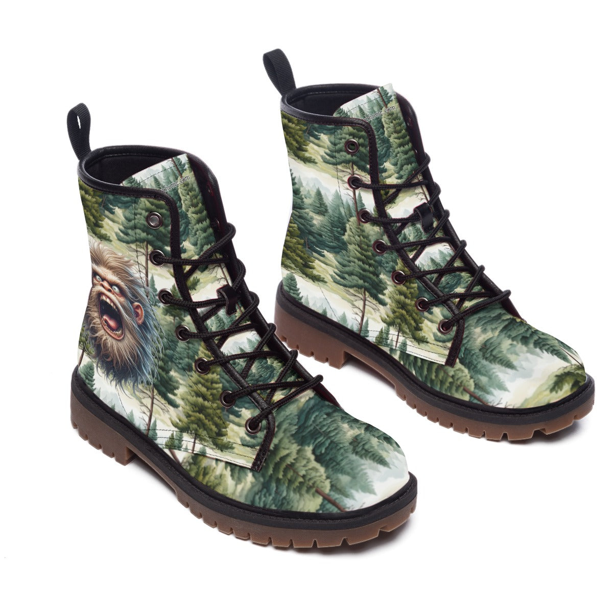 Bigfoot / Sasquatch in Woods, Men’s Martin Short Boots