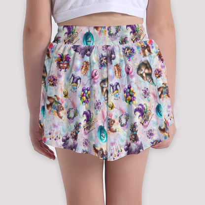 20 Bigfoot / Sasquatch Designs, Girls Sports Culottes, Butterfly Shorts w/ Pocket