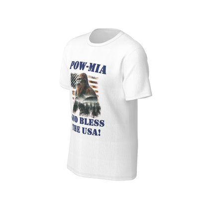 Bigfoot / Sasquatch, POW / MIA,  O Neck Cotton T Shirt