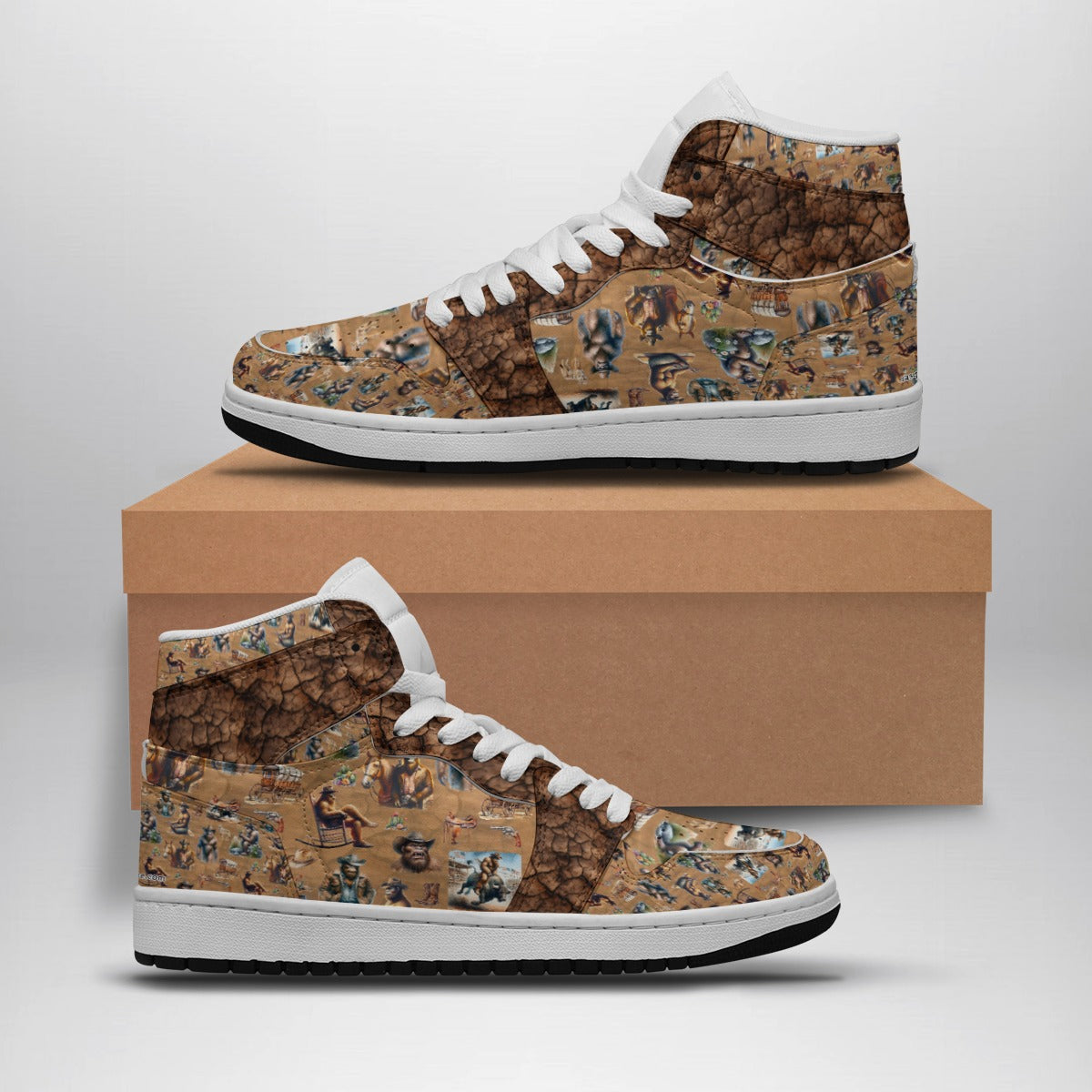 Sasquatch Men's Synthetic Leather Stitching Shoes