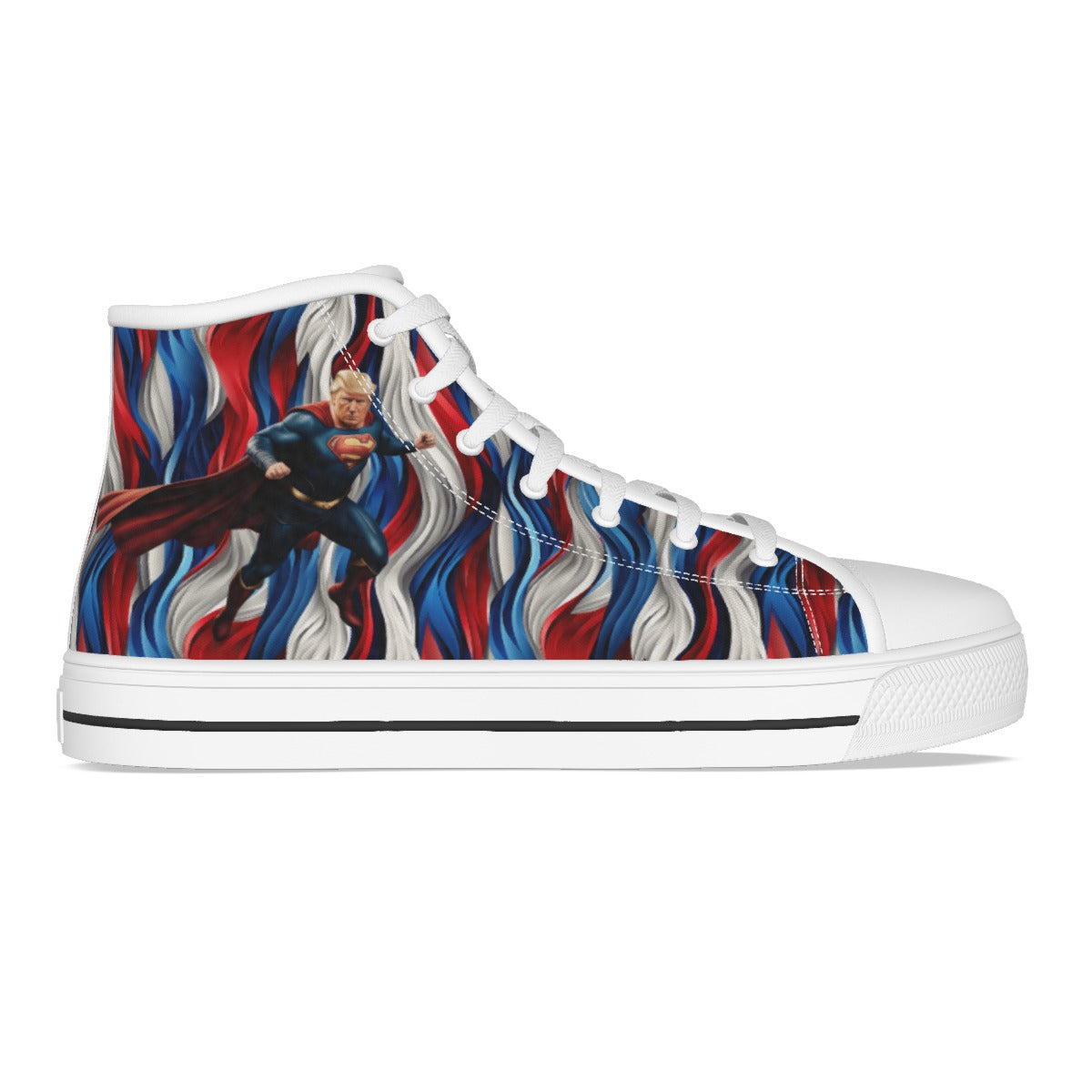 Donald Trump Superhero, Kids Canvas Sneaker, Tennis Shoes