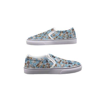 10 Animal Designs, Kids Slip On Canvas Sneakers, Slip On Shoes, No Touch Shoes