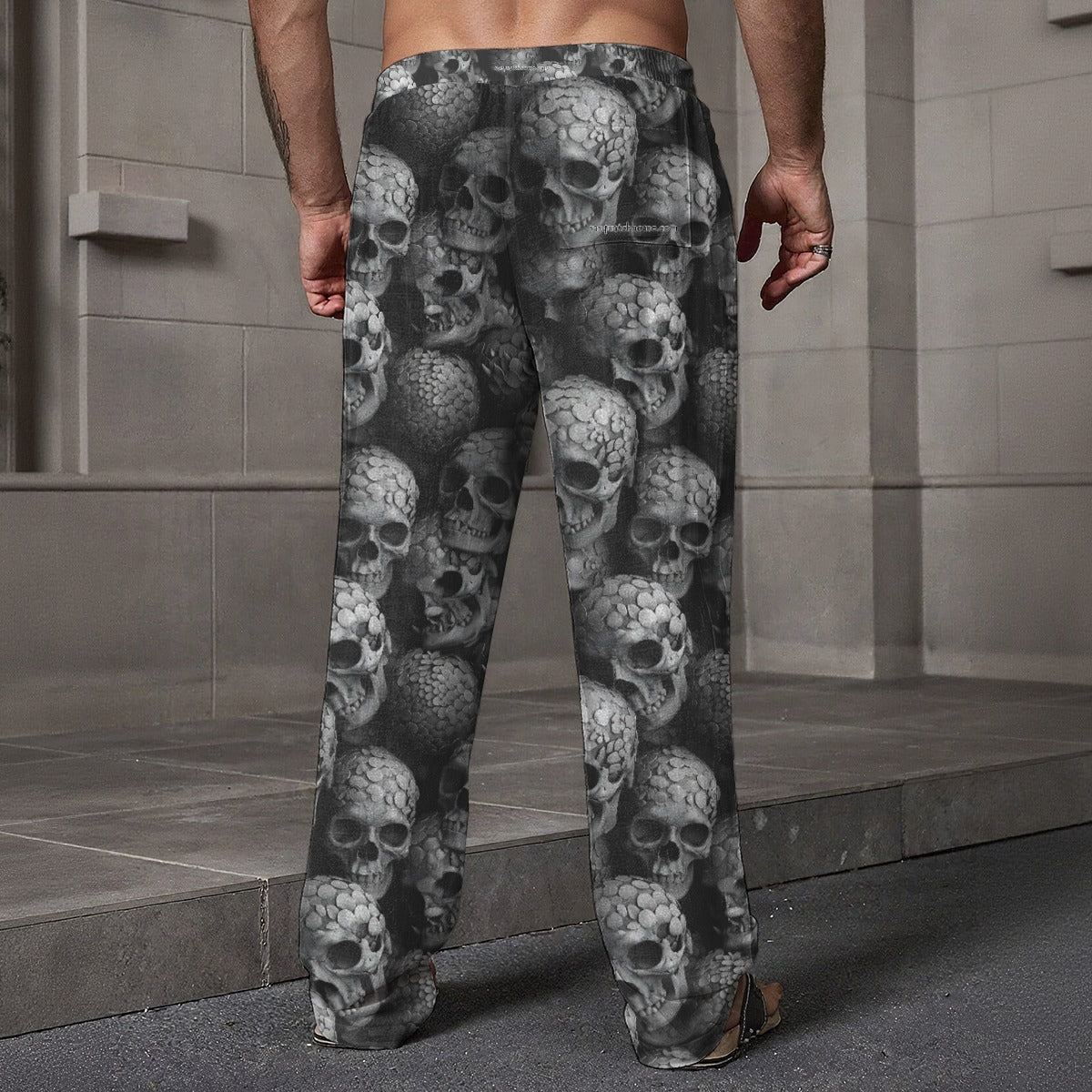 Skulls, Men’s Loose Casual Pants W/ Pocket