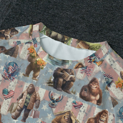 10 Bigfoot / Sasquatch Designs, Men’s Raglan Sleeve Pajamas with Wide Ankles