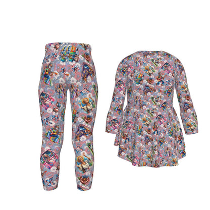 8 Patriotic Designs, Girl’s 2 Piece Casual Suit