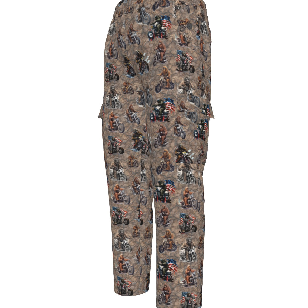 10 Bigfoot / Sasquatch Designs, Men’s Cargo Pants w/ Pockets