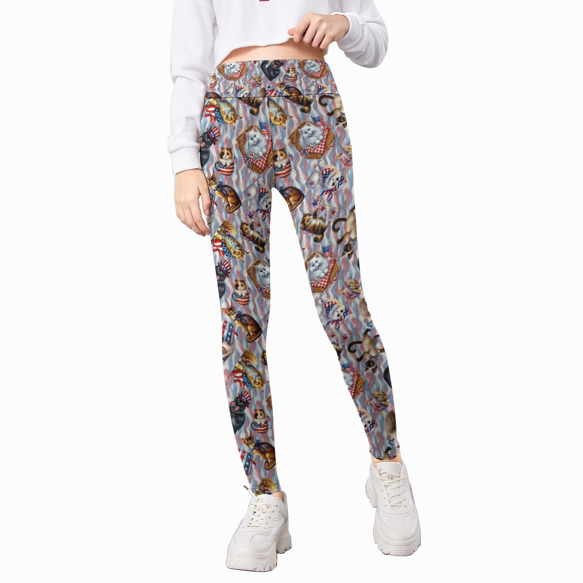 8 Patriotic Designs, Kid’s Stretchy Leggings