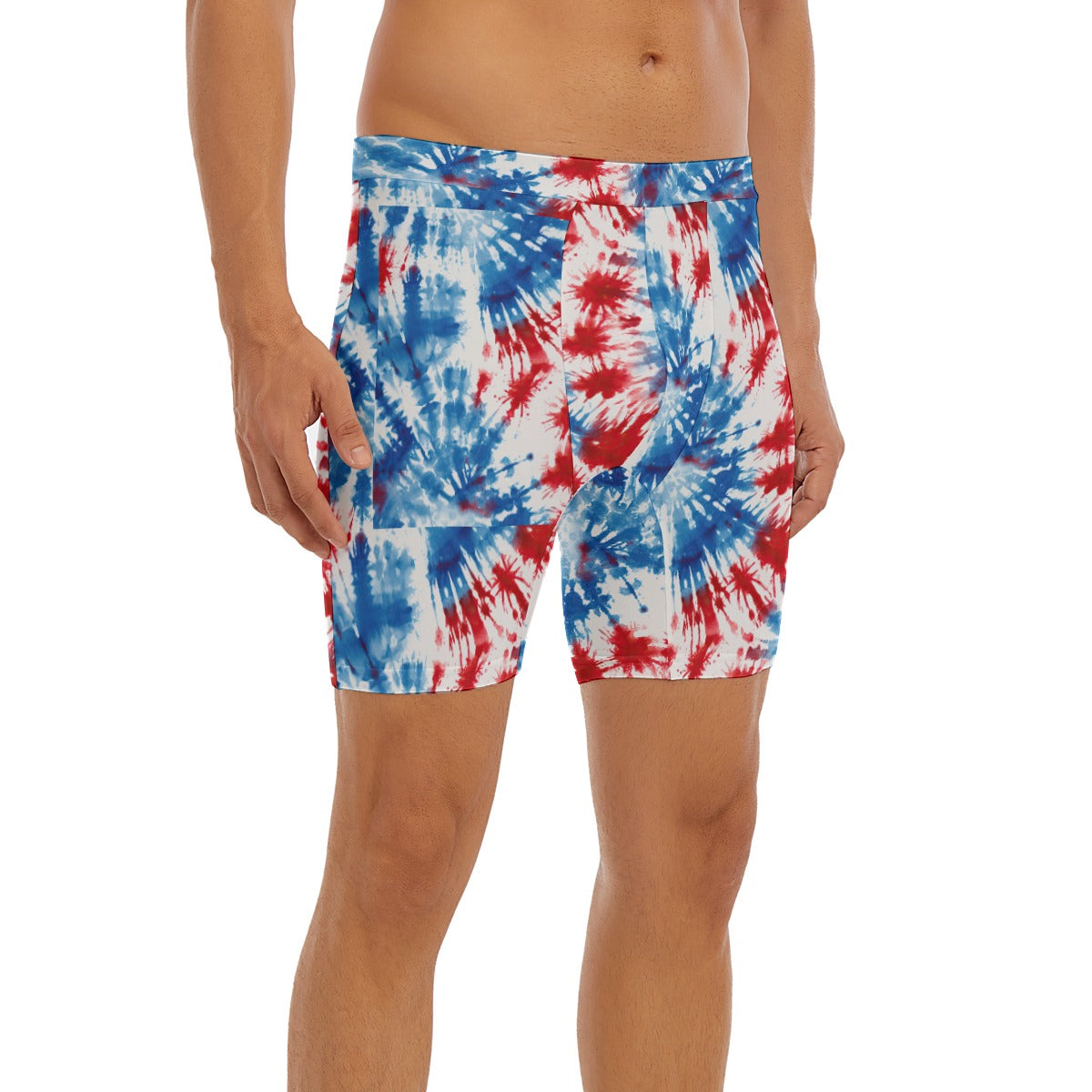 9 Tie Dye Designs, Men’s Long Boxer Briefs