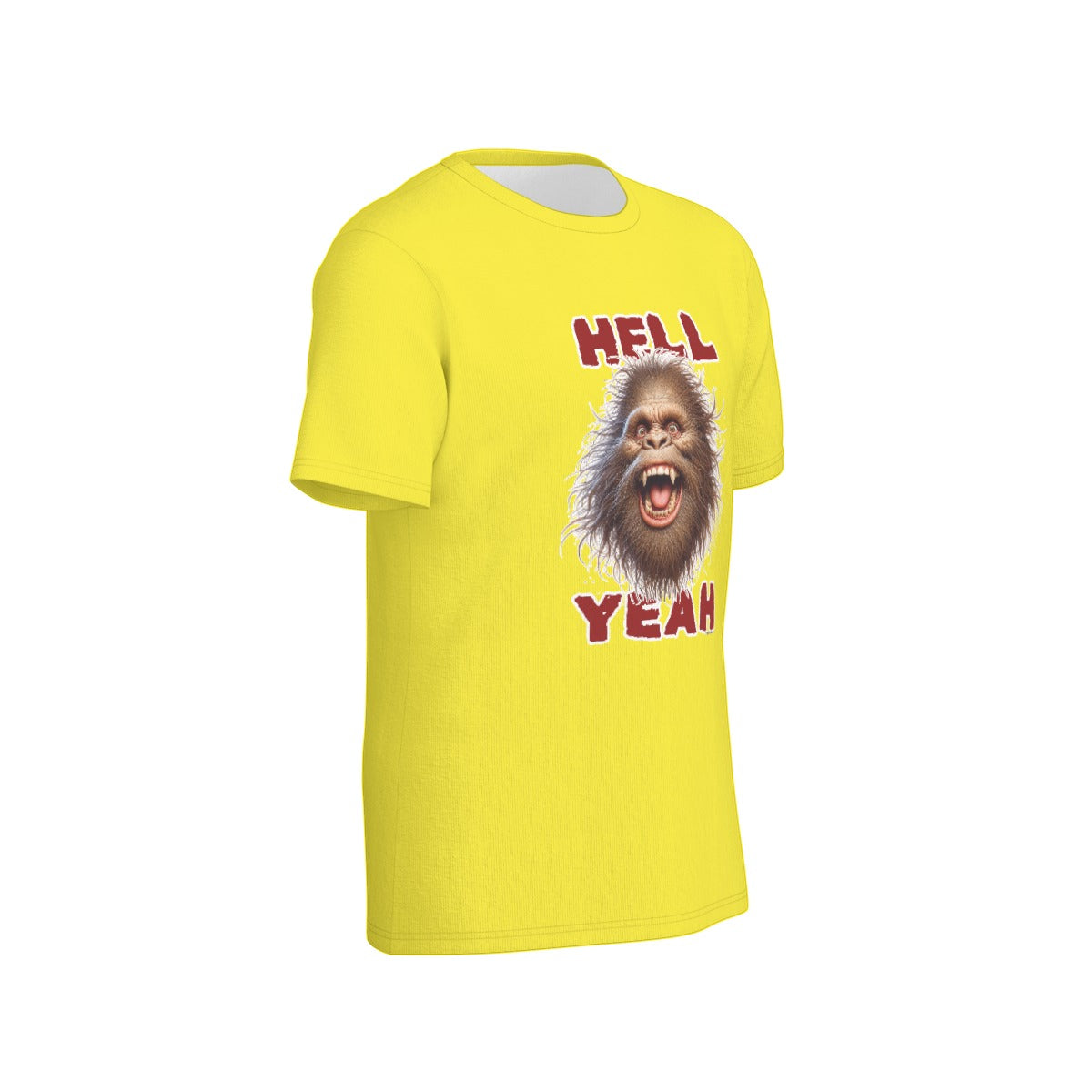 Bigfoot / Sasquatch "Hell Yeah", Unisex Short Sleeve O-Neck Cotton T Shirt