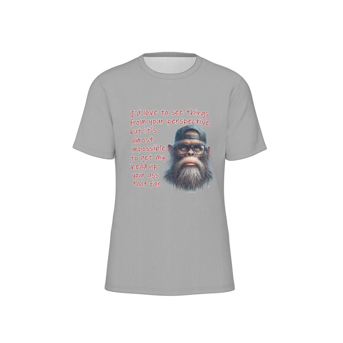 Bigfoot / Sasquatch "I'd love to see..." , Unisex Short Sleeve O-Neck Cotton T Shirt