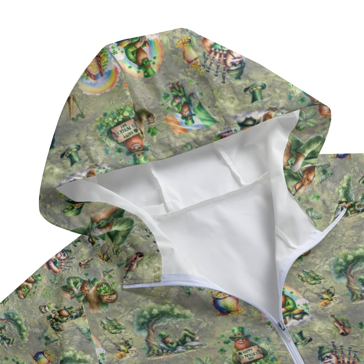 10 Bigfoot / Sasquatch Designs, Adult Windbreaker Long Jacket