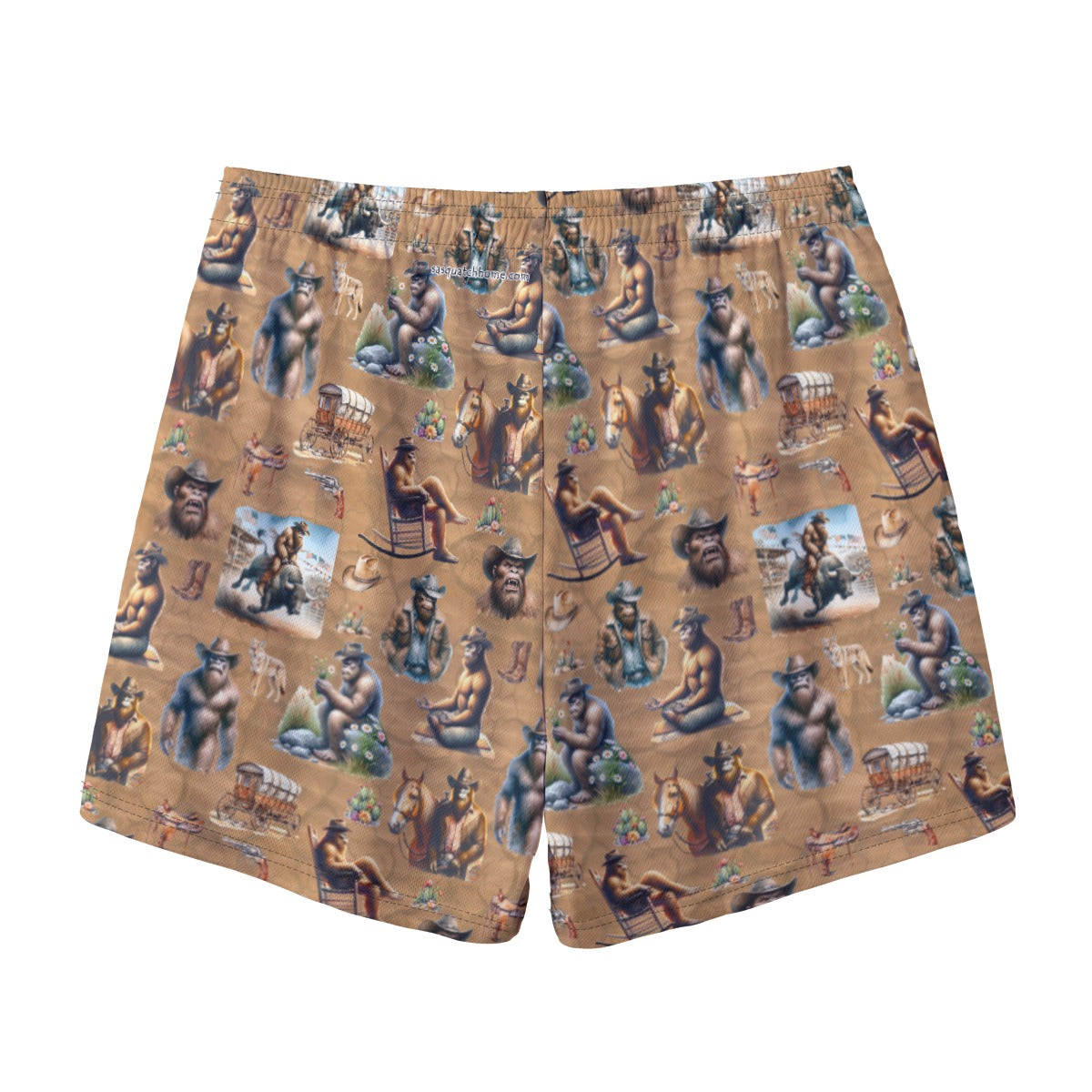 10 Bigfoot / Sasquatch Designs, Men’s Sports, Pocketed Shorts