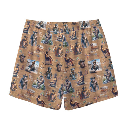 10 Bigfoot / Sasquatch Designs, Men’s Sports, Pocketed Shorts