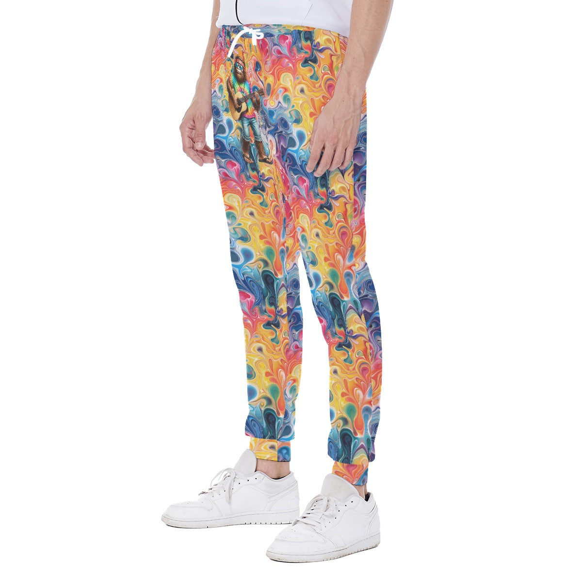 Hippie Bigfoot / Sasquatch, Men’s Sweatpants w/ Back Pocket