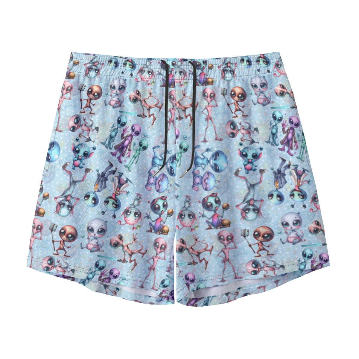 6 Alien Designs, Men’s Sports, Pocketed Shorts