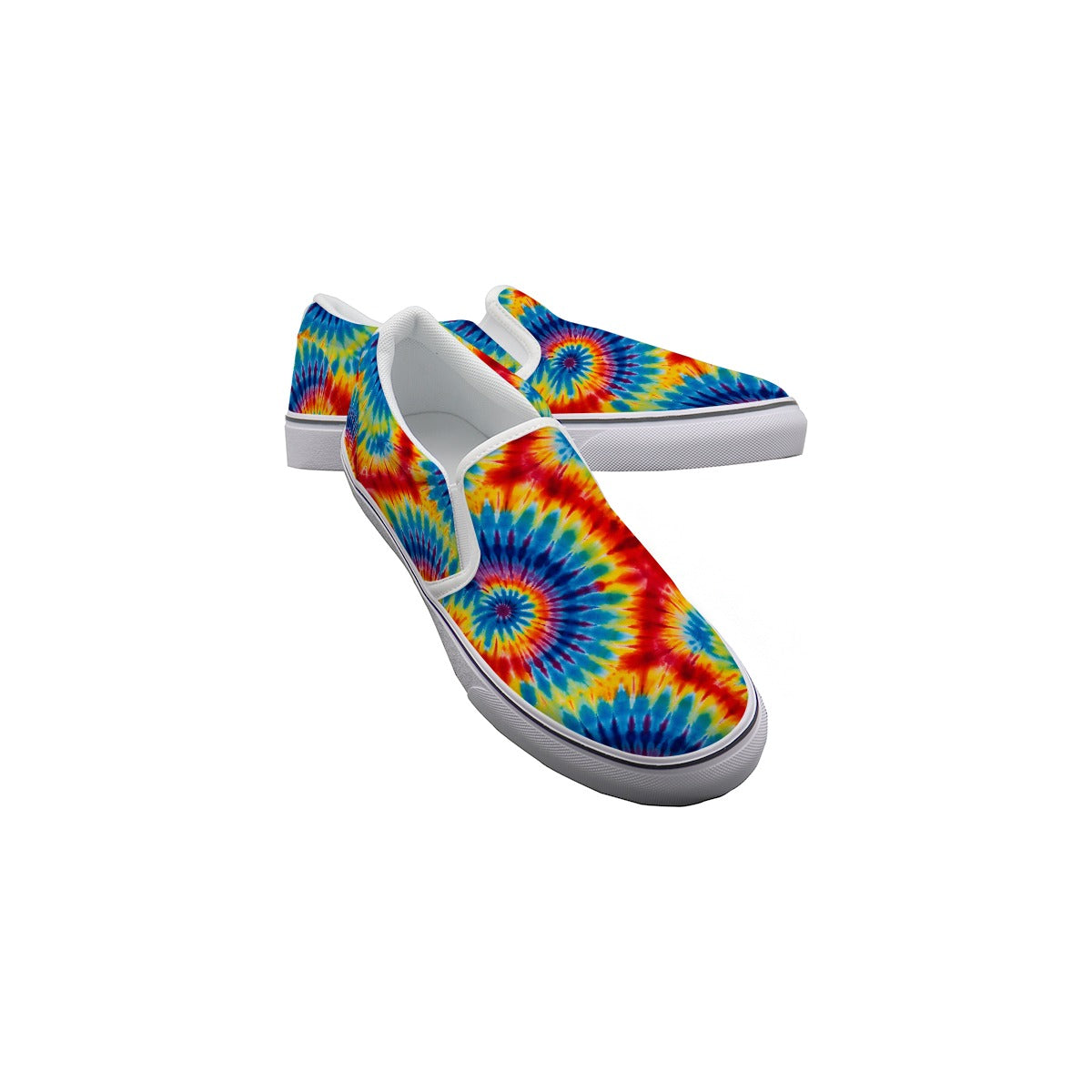 12 Tie Dye Designs, Kids Slip On Canvas Sneakers, Slip On Shoes, No Touch Shoes