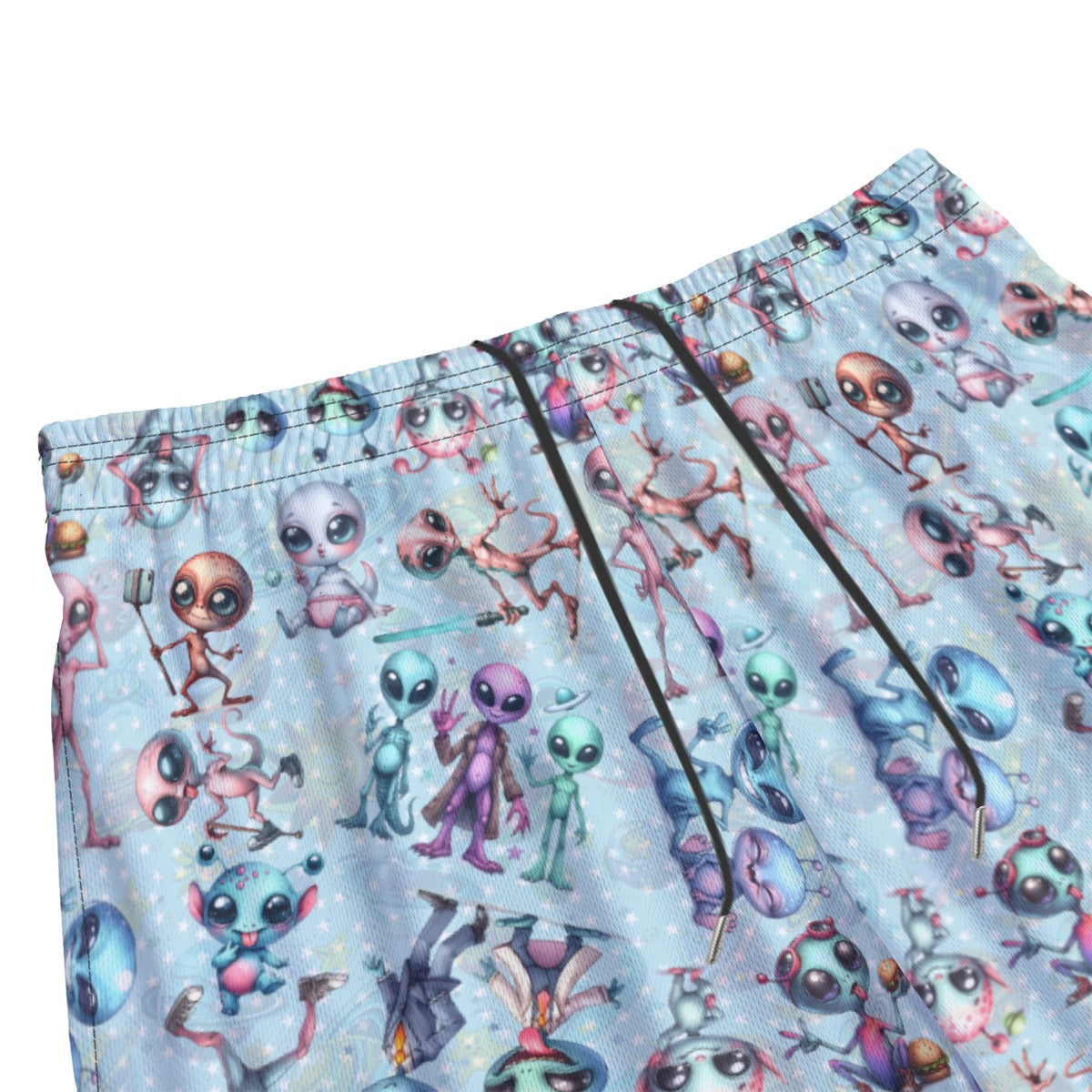 6 Alien Designs, Men’s Sports, Pocketed Shorts