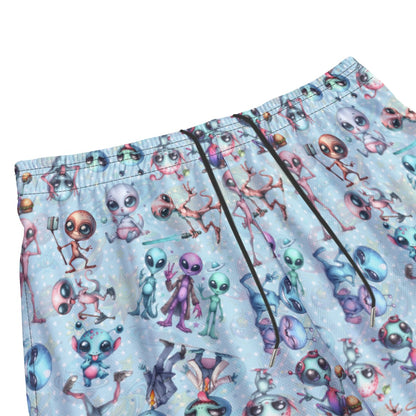 6 Alien Designs, Men’s Sports, Pocketed Shorts