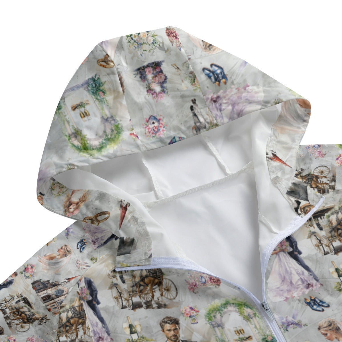 10 Misc Designs, Adult Windbreaker Long Jacket