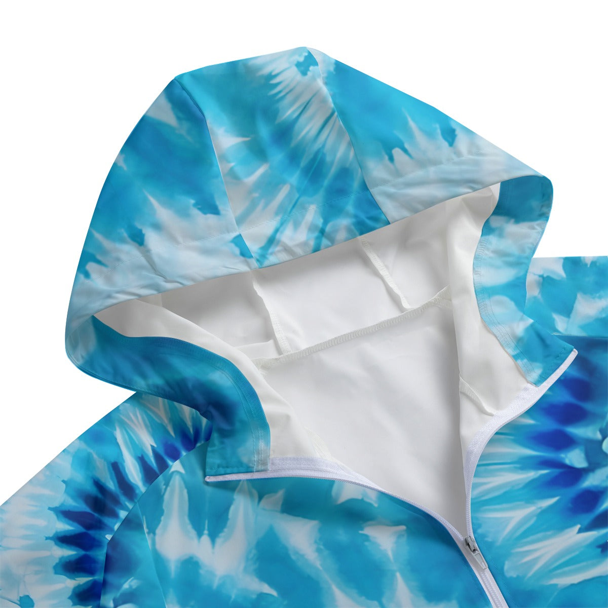 10 Tie Dye Designs, Adult Windbreaker Long Jacket