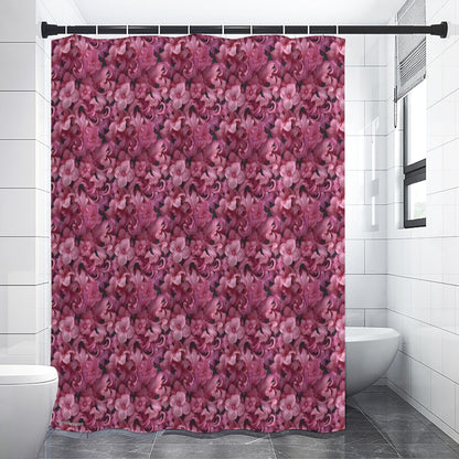 10 Flower Designs, Polyester Shower Curtain in 4 sizes