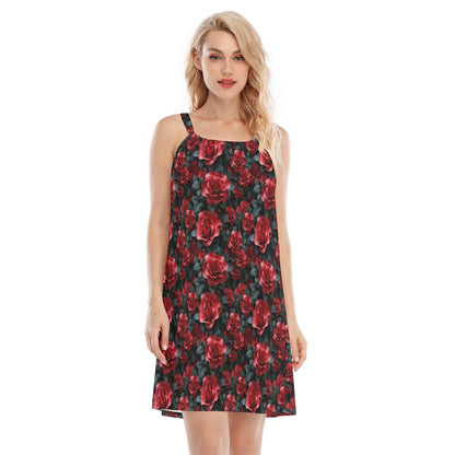10 Beautiful Flower Designs, Woman’s Sleeveless Cami Dress