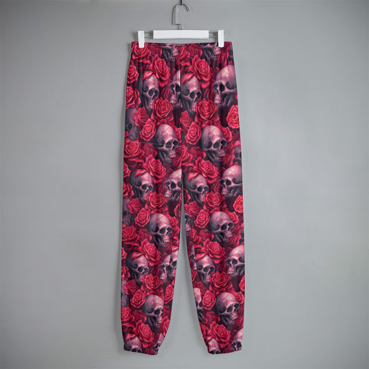 Skulls N Roses, Women’s Sweatpants, Workout Pants