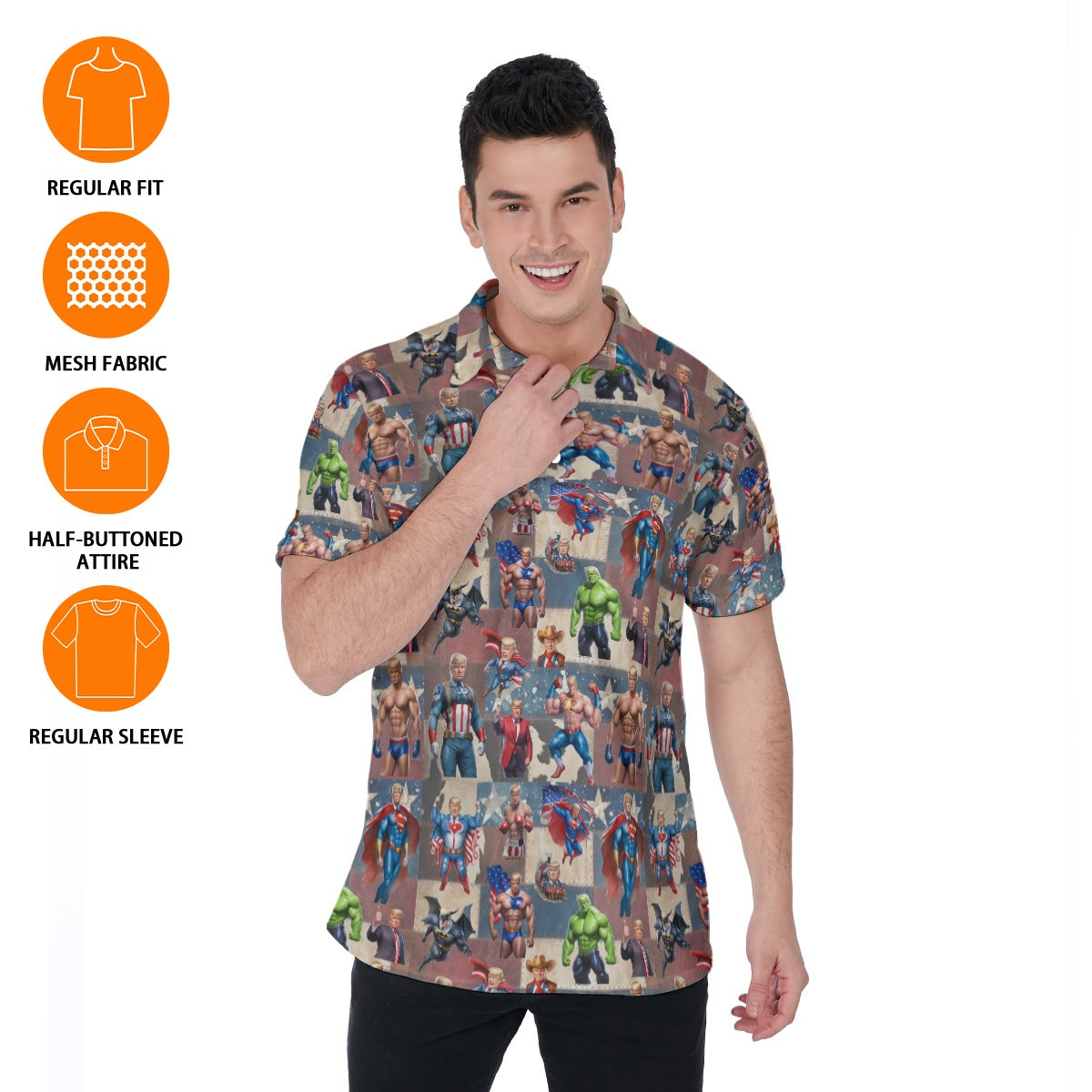 10 Donald Trump Designs, Men's Polo Shirts