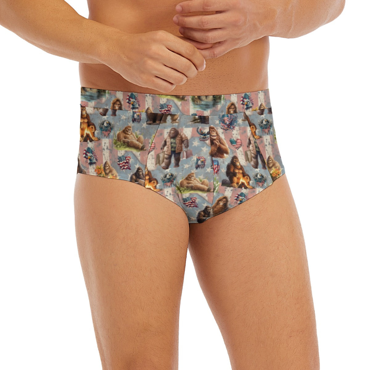 Bigfoot / Sasquatch Men’s Polyester Triangle, Low Rise Underwear