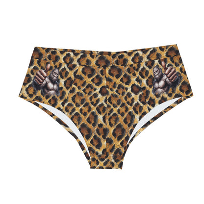 Leopard Skin, Men’s Polyester Triangle, Low Rise Underwear