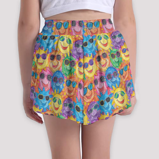 Bigfoot / Sasquatch Blow Kiss, Girls Sports Culottes, Butterfly Shorts w/ Pocket