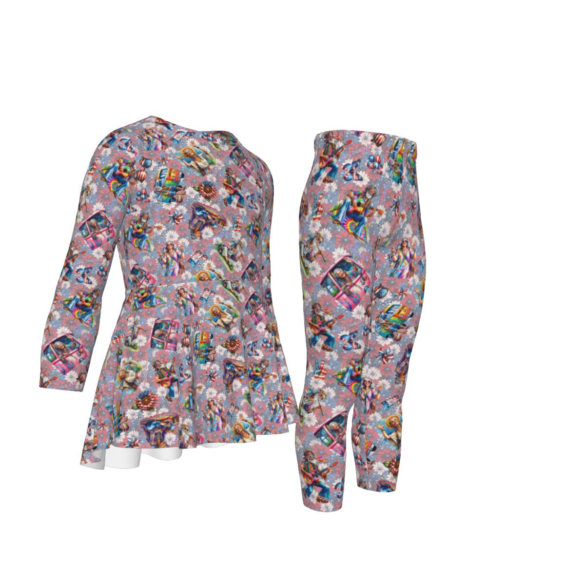 8 Patriotic Designs, Girl’s 2 Piece Casual Suit
