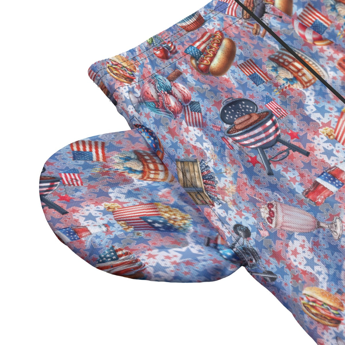 8 Patriotic Designs, Men’s Sports, Pocketed Shorts