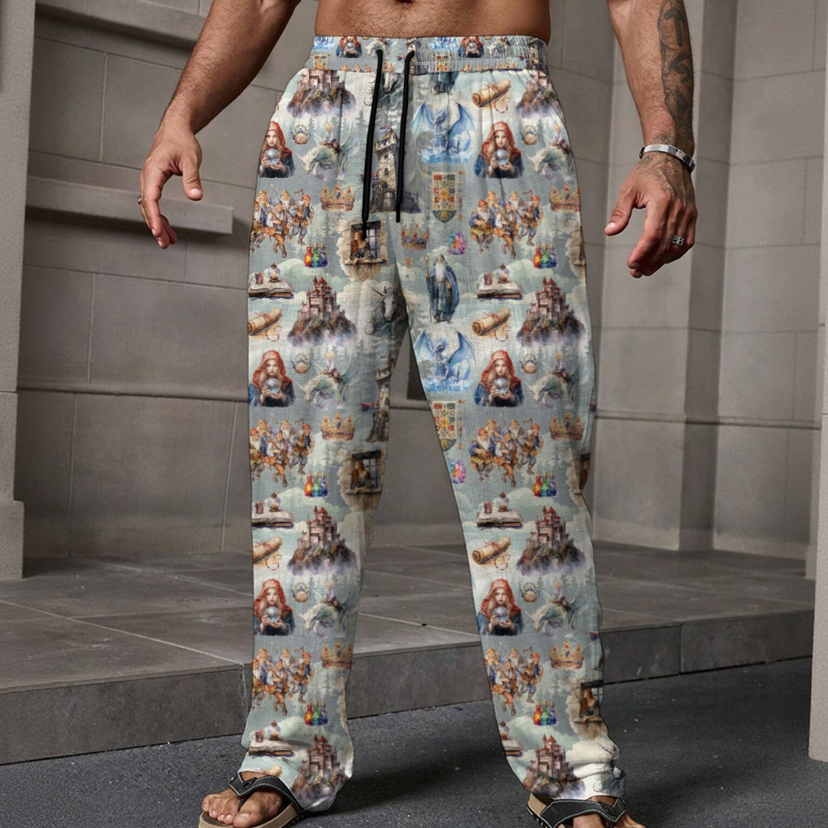 10 Misc Designs, Men’s Loose Casual Pants W/ Pocket