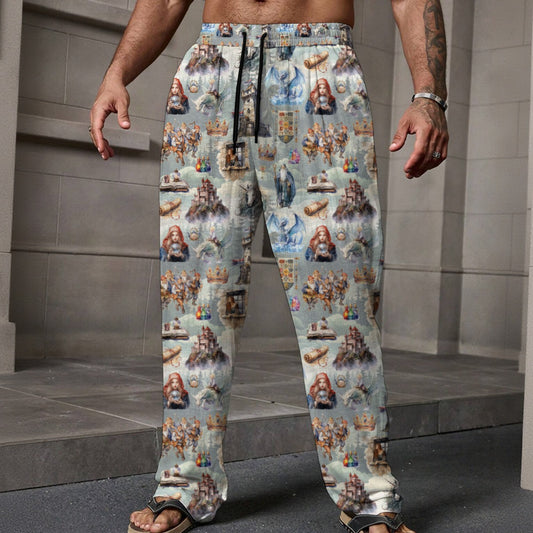 10 Misc Designs, Men’s Loose Casual Pants W/ Pocket