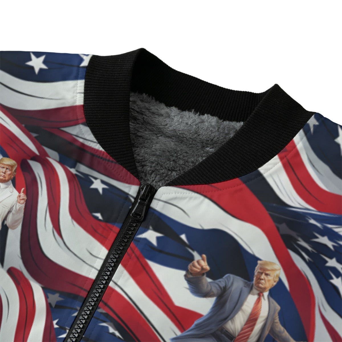 Donald Trump Dancing, Fleece Bomber Jacket