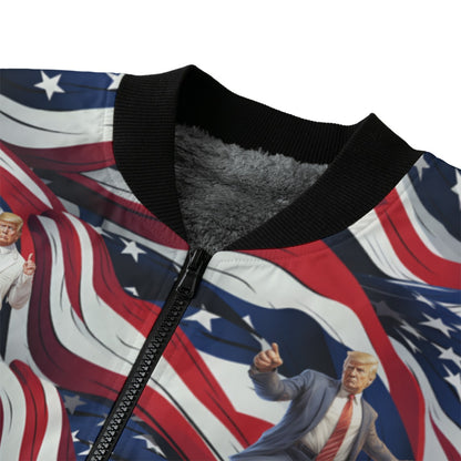 Donald Trump Dancing, Fleece Bomber Jacket