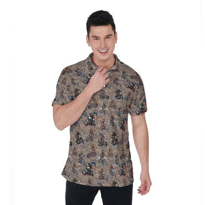 10 Bigfoot / Sasquatch Designs, Men's Polo Shirts