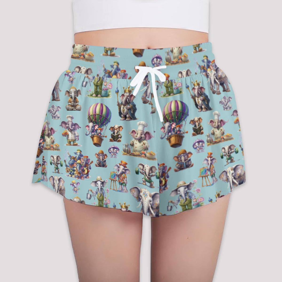 20 Misc Designs, Girls Sports Culottes, Butterfly Shorts w/ Pocket